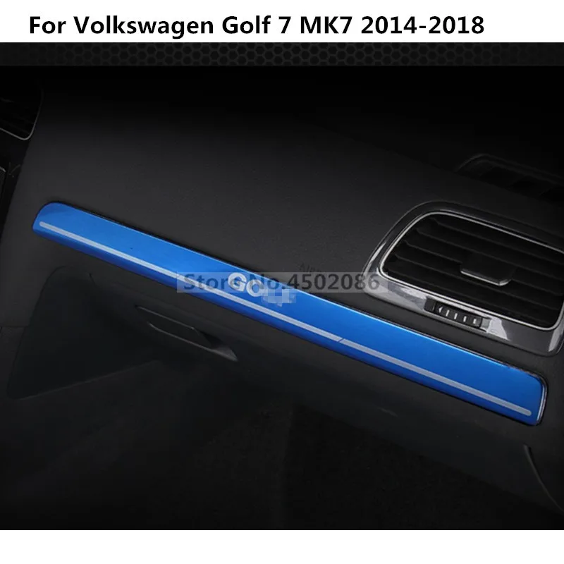 

For Volkswagen Golf 7 MK7 MK7.5 Golf 2014-2018 Interior Upper glove box Cover Sticker trim Sequins Moulding Car Styling