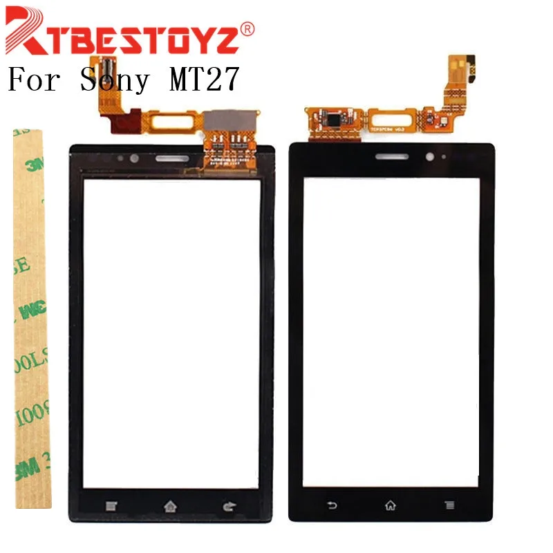

High Quality 3.7" For Sony Xperia Sola MT27 MT27i Touch Screen Digitizer Sensor Panel Front Glass Lens