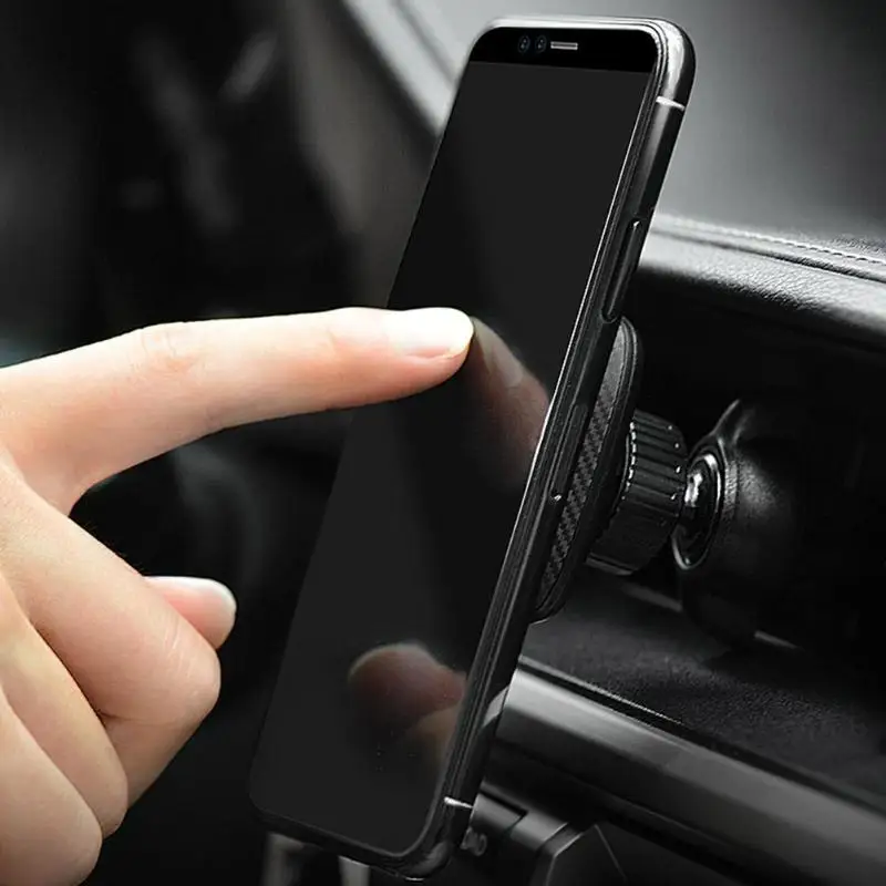 Универсальное магнитное крепление HOCO CA23 из искусственной кожи с вращением на 360