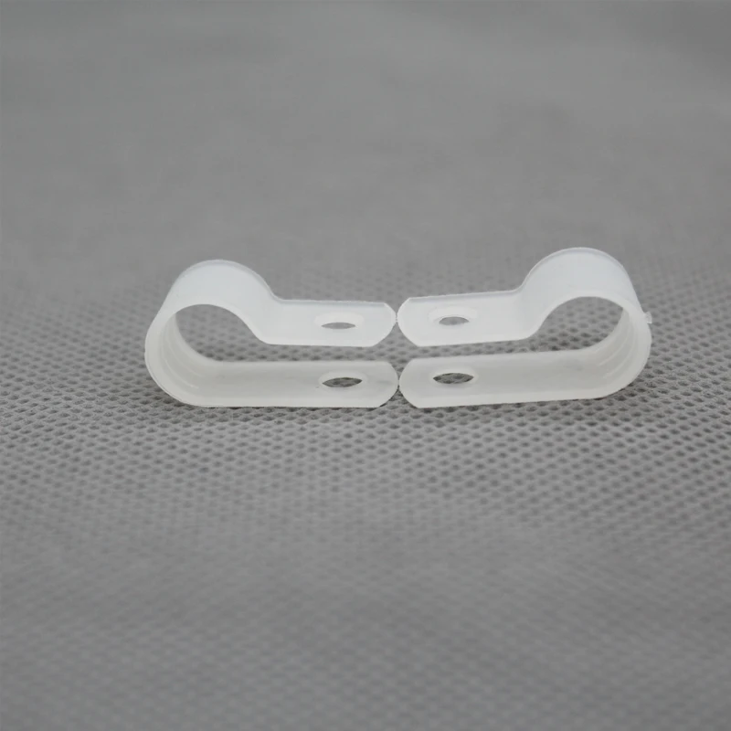 

Electric Project Use 200pcs/lot Clear R type Wire Holder 8.4mm 5/16" Cable Clamp For building arrangement of wire