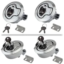 Цинковый сплав хромированная отделка Морская Лодка Палуба флеш защелка тяга защелка для надувной яхты защелка блокировки 4 шт. аксессуары для лодок