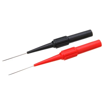 

2pcs 4mm Test Probe Stainless Steel Needle Tester Lead Probe Tip for Multimeter Test Probes Needle