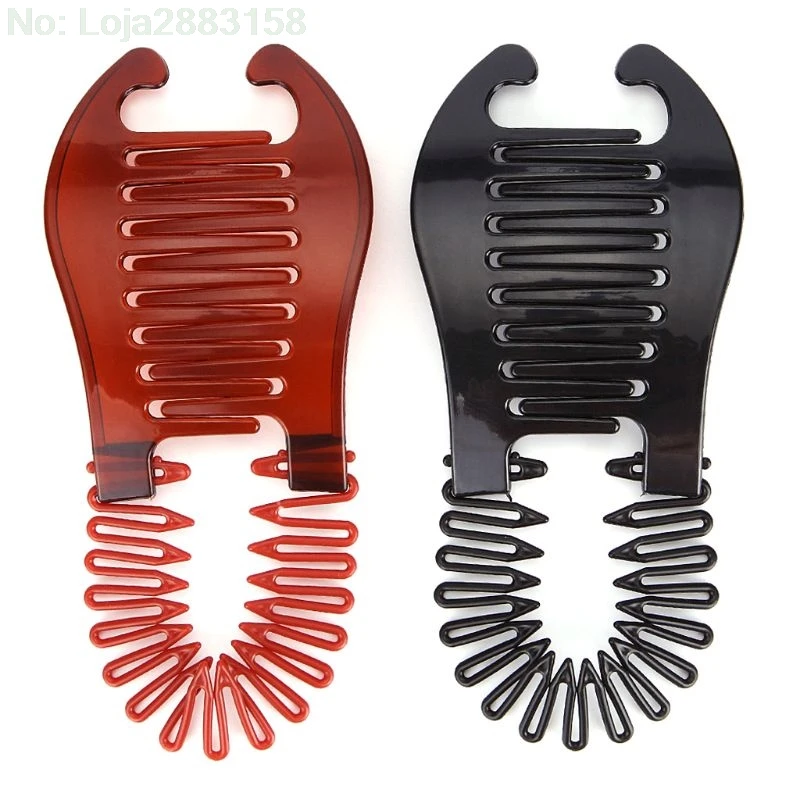 

1PCS Soft Bendabe Side Hair combs Plastic Braided Hair Comb Styling Tool Hairdressing Headwear Accessories