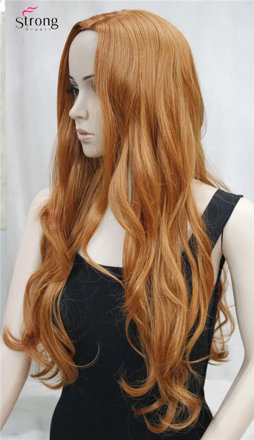 E-9860 130A COPPER RED Long nature wavy wig (3)