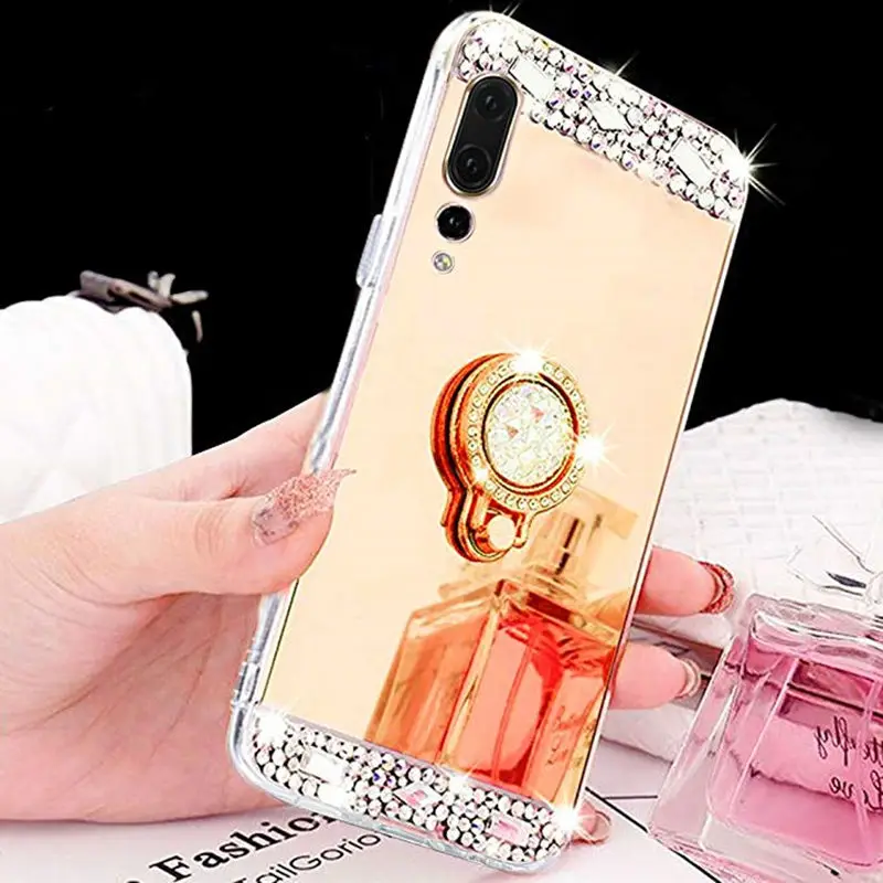 Зеркальный чехол для телефона Huawei Y7 2019 Y9 Y5 Y6 Prime 2018 P Smart plus Honor 10 lite 8X 8C 7a 7c P20 P30 Pro Mate
