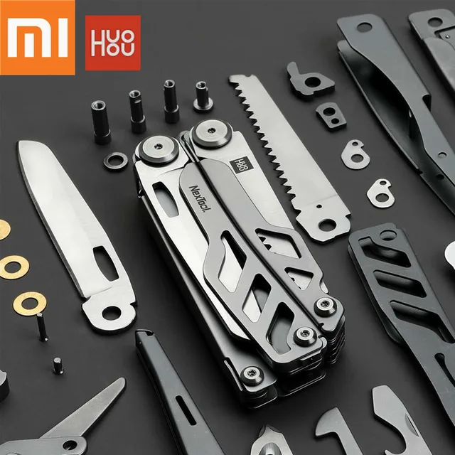 US $34.73 Original Xiaomi Mijia huohou multifunction pocket folding knife 420J2 stainless steel blade huntin