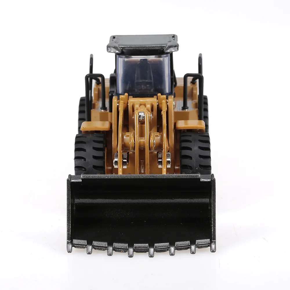 HUINA 1714 1:50 литой сплав бульдозер инженерный грузовик статическая модель строительный автомобиль Развивающие игрушки для детей