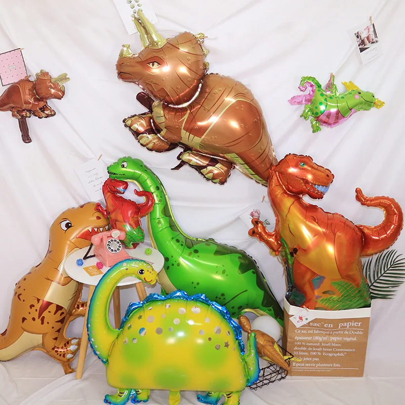 

Jurassic World Big Dinosaur Foil Balloons Birthday Party Deco Animal Balloon Toy Gift YXG08