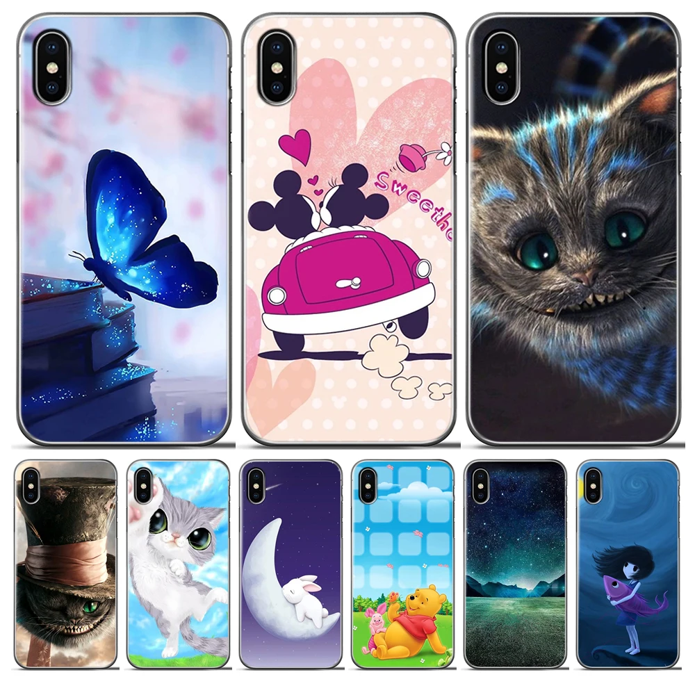 Микки Минни чехол для iPhone 5 5S SE 6 6S 7 8 XS X Max XR Plus Мягкий силиконовый из ТПУ задней