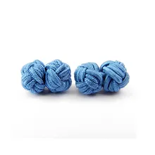 50pair Silk Knot Cufflinks Upscale Men's Classic Double Rope Ball Knot Shape Cuff Links Handmade Silk Knots Cuff Link for Mens tropical print knot cuff dress