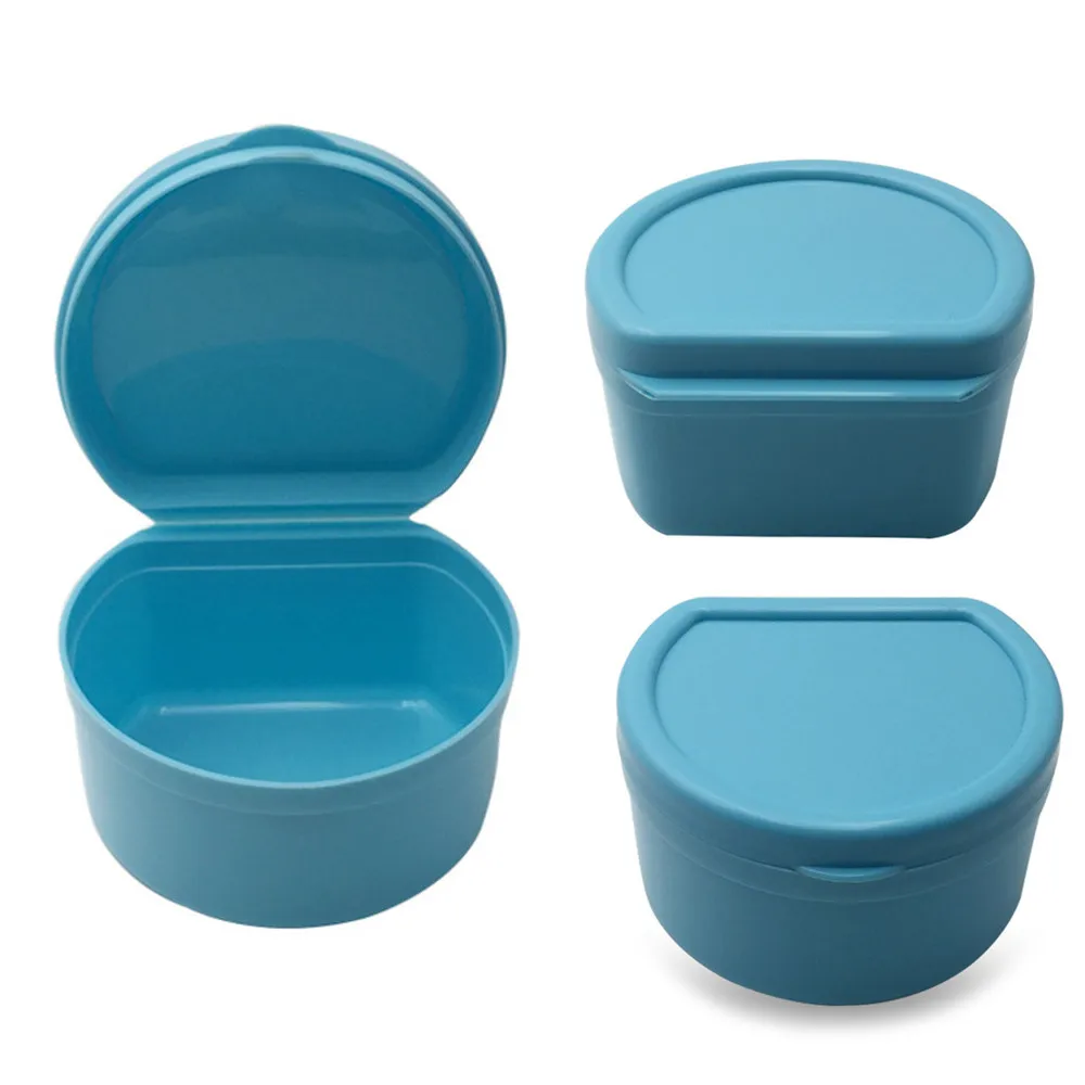 Протез для ванной Box чистки зубов чехол зубных Ложные коробка для хранения зубов с подвесная сетка контейнер протез шкатулка для ювелирных изделий