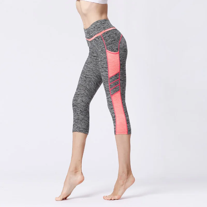 

Women's Leggings Sport Fitness 3/4 Yoga Pants Women Gym Seamless Legging High Waist Sportswear Running Training Trousers ,ZF202