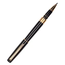 Ручка-роллер или авторучка герой 3801 черный стандарт ручка канцелярских