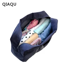 QIAQU дорожные сумки водонепроницаемые туристические складные сумки большой Ёмкость сумка Чемодан Для женщин нейлон складной Дорожная сумка Сумки