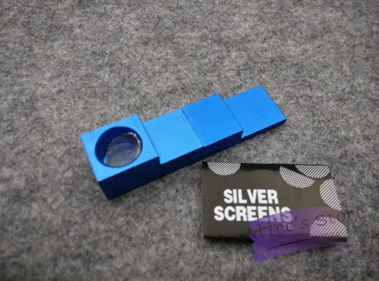 New 1pcs MINI folding collapsible accordion Magic Metal pipe weed pipe