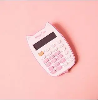 

Portable Cute Cat Handheld for Students Battery Power Electronic Calculator