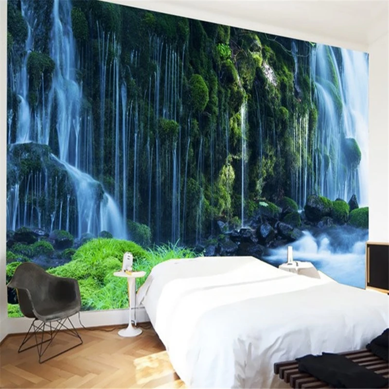 Beibehang водопад Настенные обои для стен 3 d природные пейзажи полный настенные фрески печать наклейки домашний декор фото стены рулон бумаги