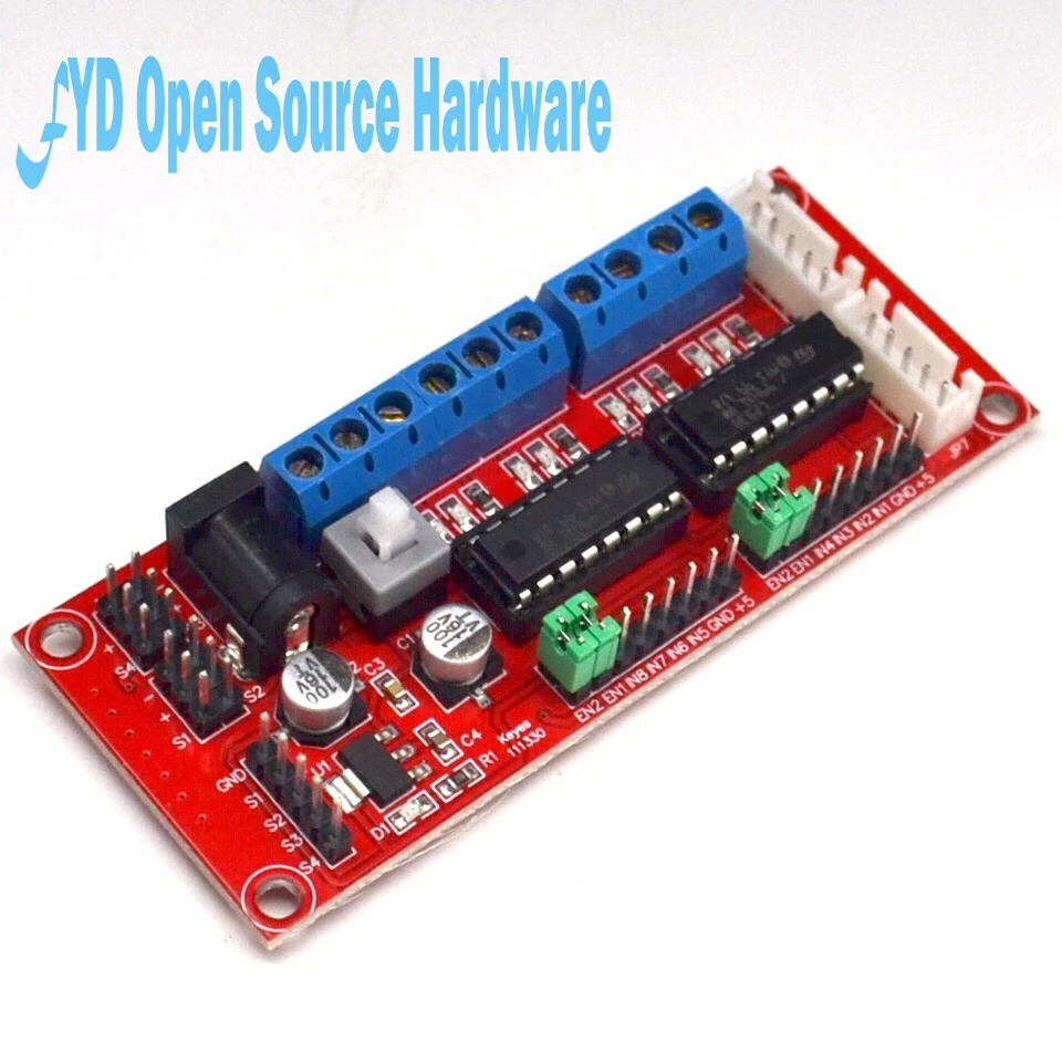 

4 DC motor drive module L293D module intelligent for 4WD car robot