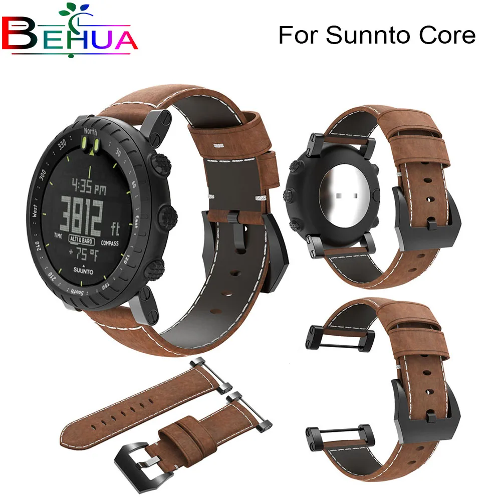 Кожаный ремешок для часов Suunto Core сменный кожаный высокого качества|Ремешки