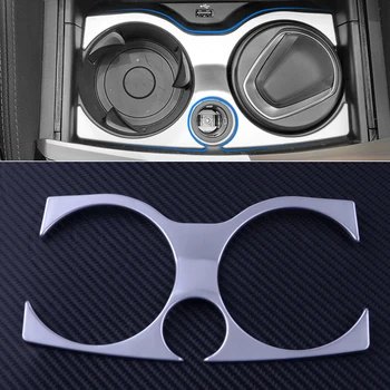 

CITALL Car Interior Water Cup Holder Position Panel Cover Trim ABS Chrome Plated Fit for BMW 5 Series G30 2017 2018