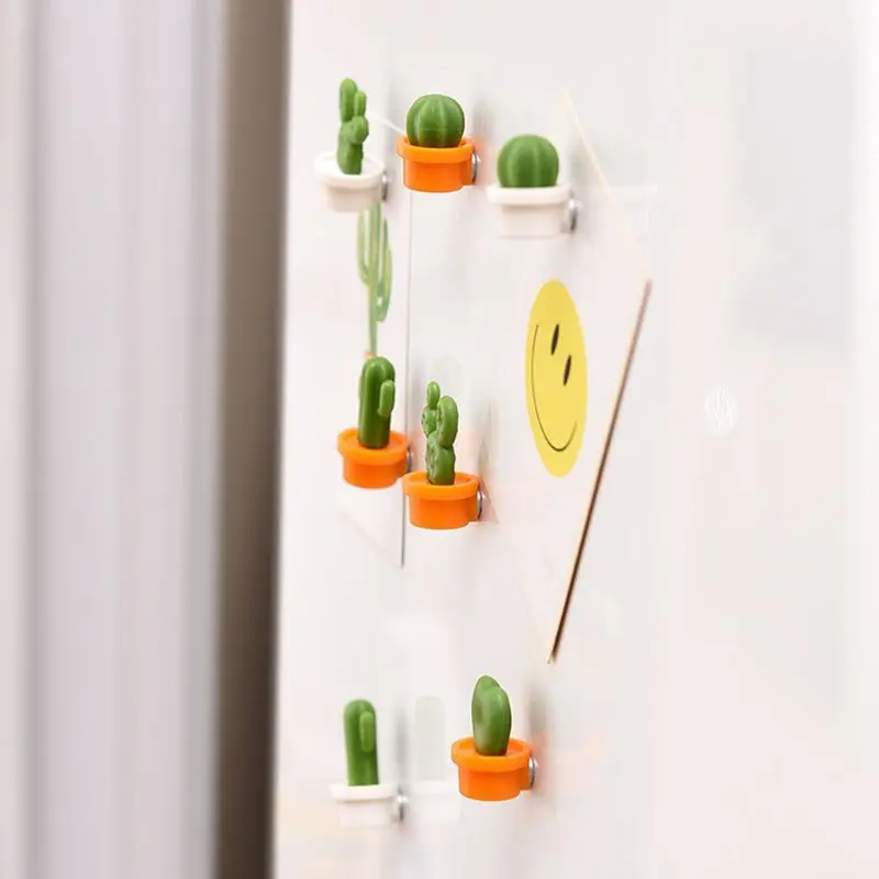 

Taste Fridge Magnets Cute Succulent Plant Magnet Button Cactus Refrigerator Message Sticker Magn Funny Children Birthday Gift