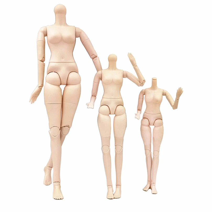 

14/18/22 Inch Movable Jointed BJD Doll Body Toy Female Naked Nude Body with Shoes No Head Accessories Toys for Girls