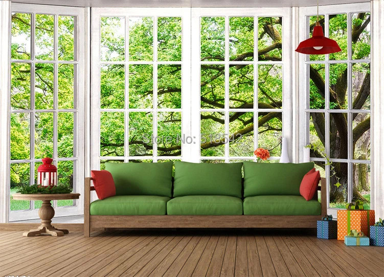 Papel de parede foto personalizada 3d estereoscópico