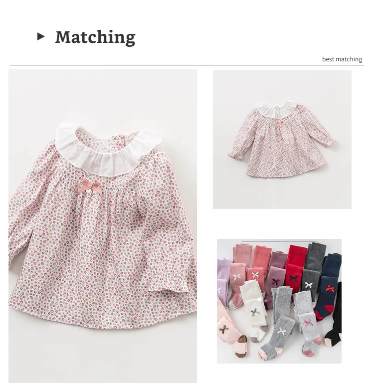 DBM9442 dave bella autumn winter infant baby girls fashion plaid shirt kids cotton casual floral tops children high quality tops