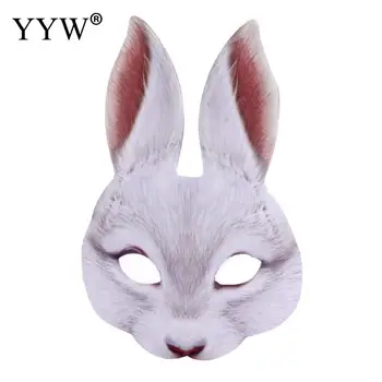 

Rabbit Masks Mascaras Animales Prop Halloween Mask Unisex Carnival Holiday Party Accessories Cospaly Tools Realistic Masker