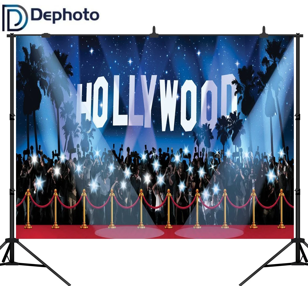 Hollywood La Landscape Birthday Banner Personalized Party Backdrop