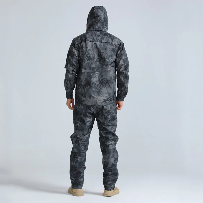Новинка 2019 камуфляжный стиль рандомный комплект из куртки и брюк Highlander легкий