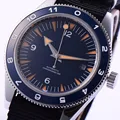 41mm debert blau sandwich zifferblatt saphirglas miyota Automatische herren Uhr D1