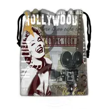 H-P743 пользовательские Мэрилин Монро коллаж#2 шнурок сумки для мобильного телефона tablet PC Упаковка Подарочная Bags18X22cm SQ00806# H0743