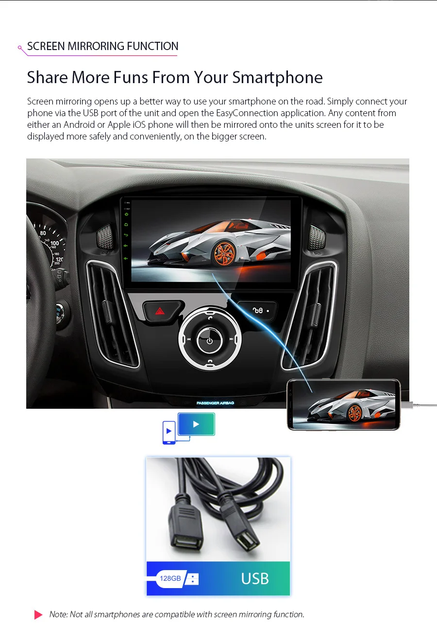 Sale XTRONS 9" Android 8.1 Octa Core 2GB RAM 32GB ROM Car Multimedia Player GPS navigation for Ford focus 2012-2017 TPMS DAB No DVD 9