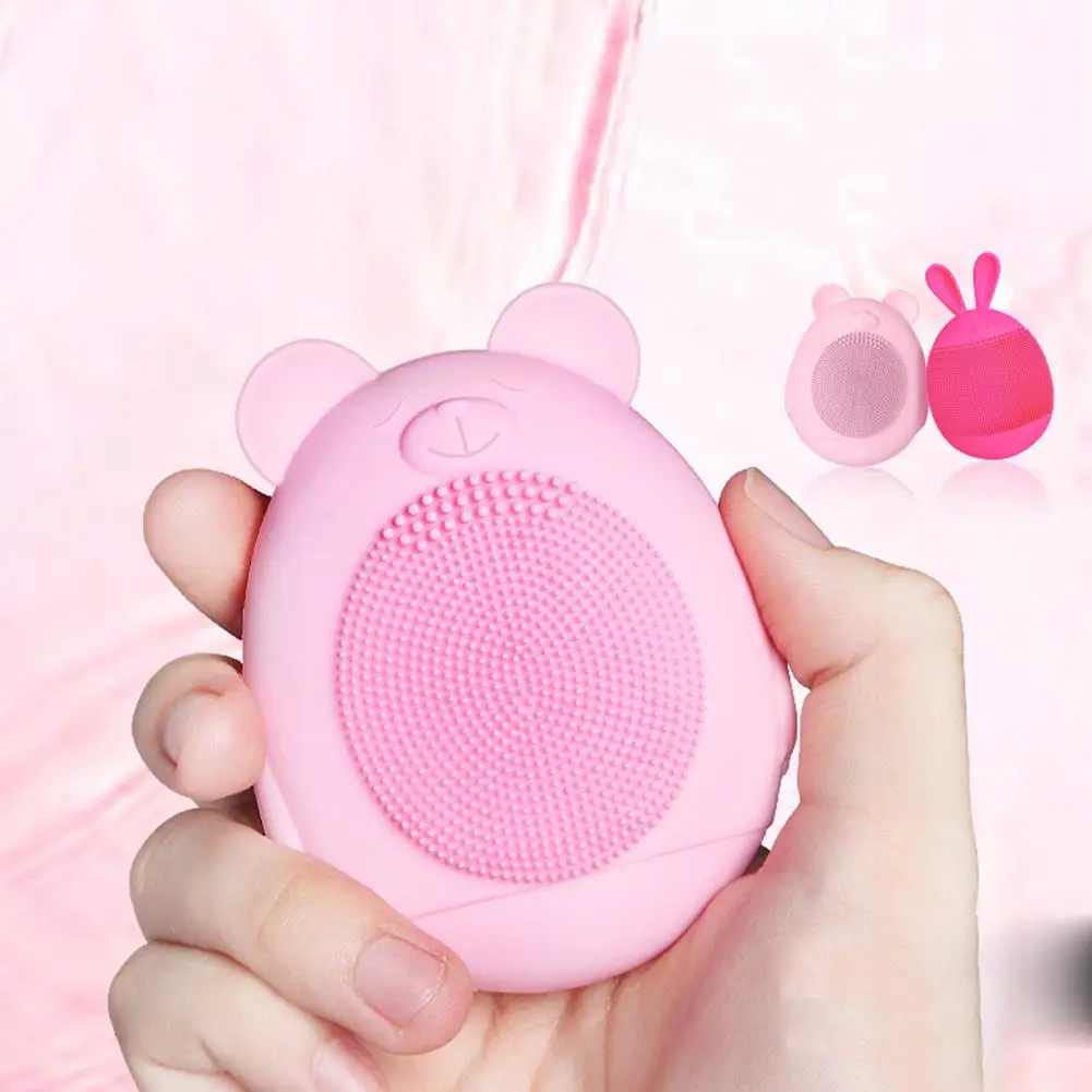 

New Bear Rabbit Ultrasonic Silicone Pores Cleaner Electric Face Blackhead Remover