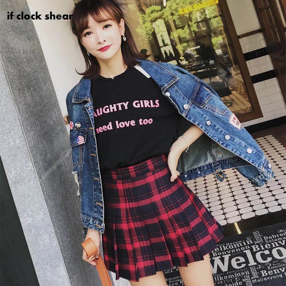 

School Uniform High Waist Pleated Skirt Anime Cosplay Student Girl Pleated Skirt Plaid Skirt Plus Size Skirts Womens 2019 New