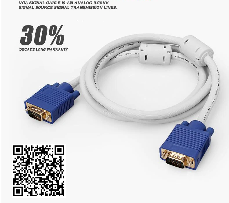 M línea de monitor de la computadora TV cable VGA macho macho cable de extensión cable, vag vag cable cable de vídeo línea de líneas de proyección|vga cable|vga vga
