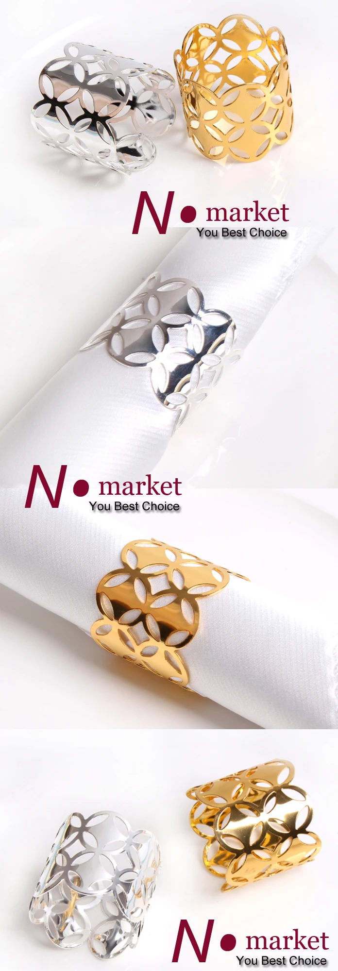 N.market napkin holder gold