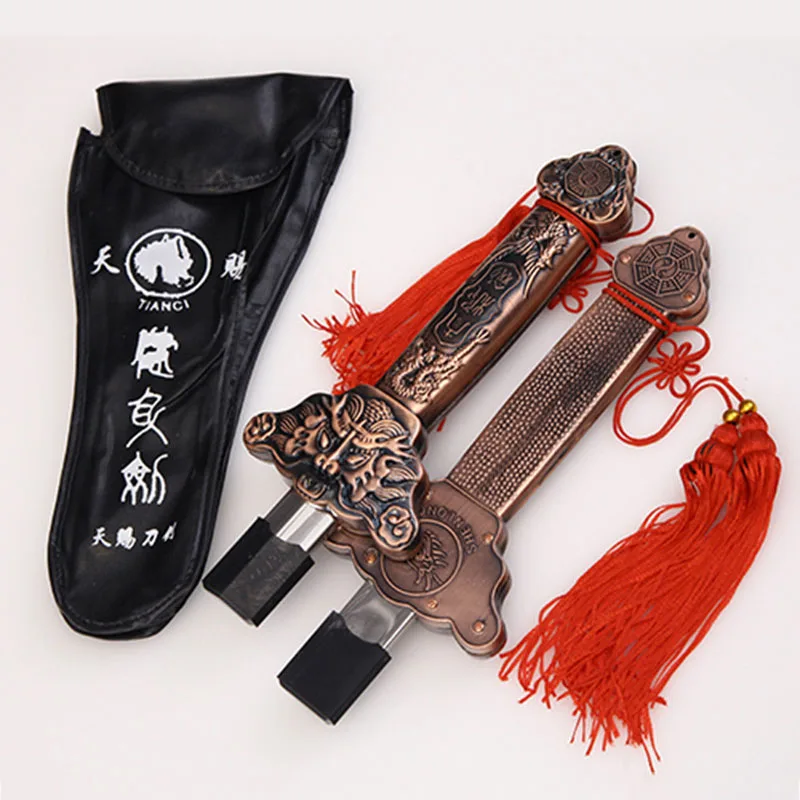 Taiji Sword Double Expansion Sword Fitness Folding Martial Arts Shrink