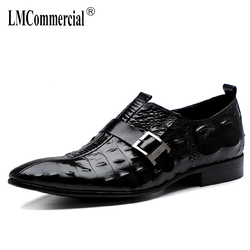 

Spring Summer High Quality Genuine Leather Shoes Male Mens Business Dress men Men Dress Shoes British retro men shoes cowhide