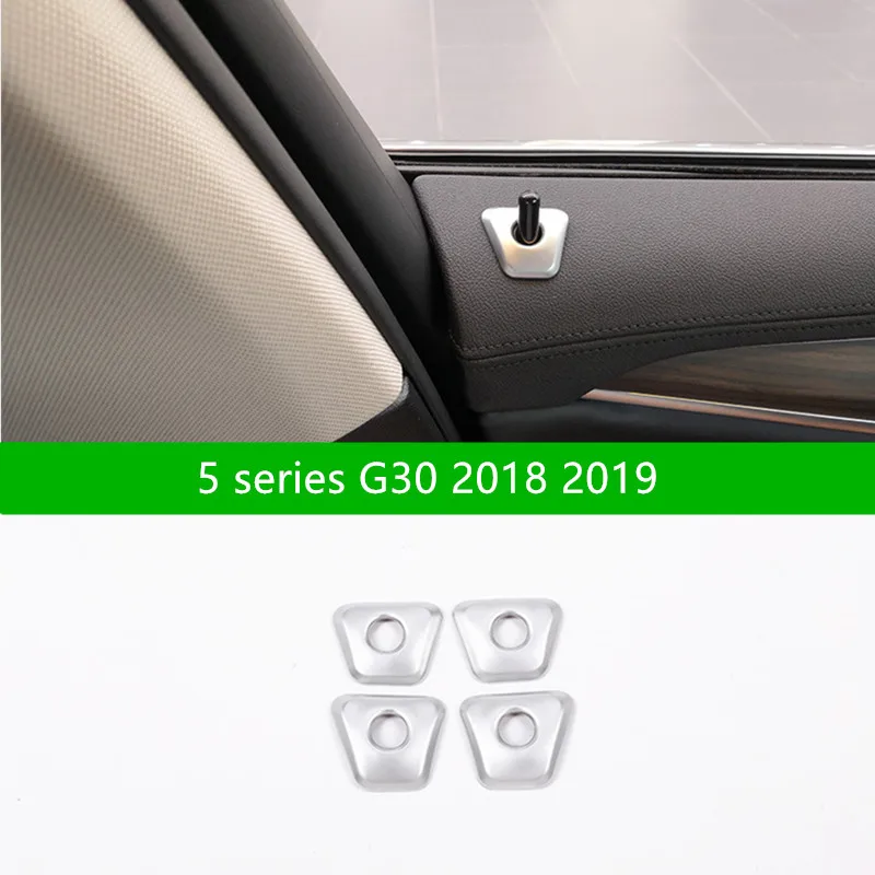 4pcs Car Doors Latch Lifter Door Pin Sequins For BMW X3 G01 5 series G30 Interior Door Lock Bolt Decoration Covers Accessories