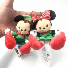 10 см Большое Ухо Микки Минни осень в любви аниме, плюшевая кукольный орнамент цепочка «кукла» кулон Милые игрушки рождественские подарки Новинка