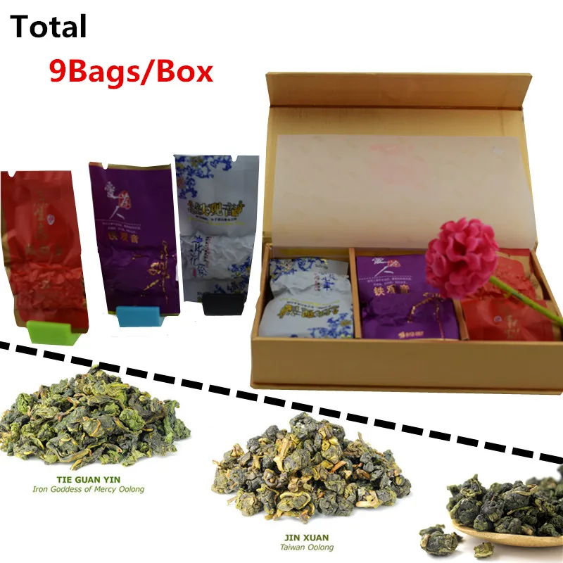 Vip 9 Bags/box Organic Chinese Tea Different Flavors Tea Tieguanyin