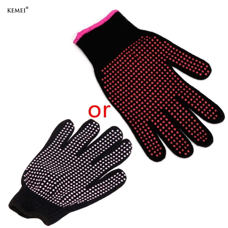

1 Pc Hair Straightener Curling Tong Hairdressing Heat Resistant Finger Gloves