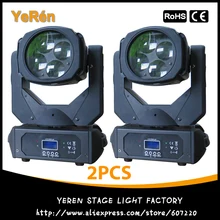 2 шт.) супер луч светодиодный движущаяся головка светильник с 4x25 Вт белая светодиодная лампа вращающаяся линза DMX 9/15Chs DJ эффект светильник