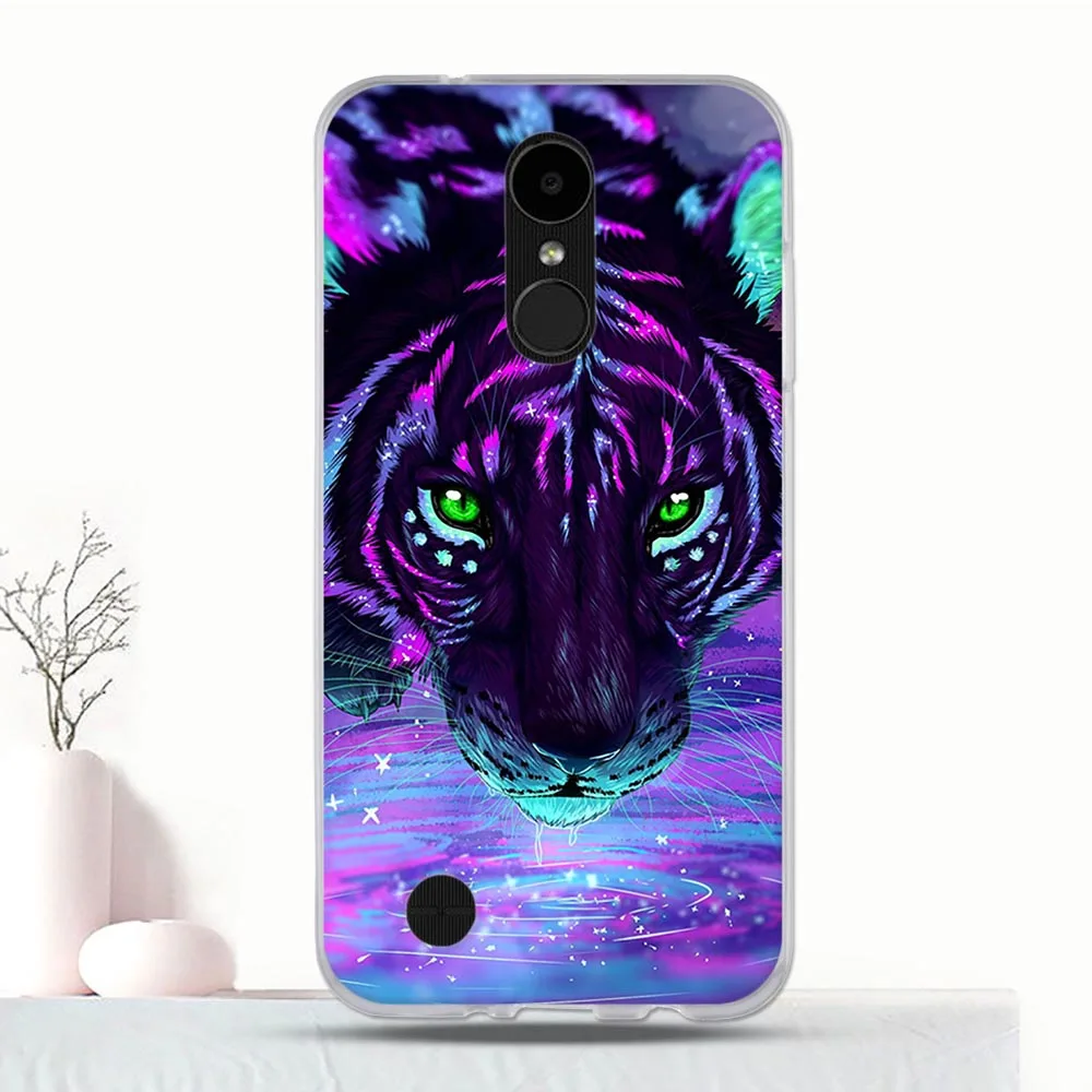Для LG K4 2017 M160 чехол силиконовый задний бампер для LV1 Capa Романтический узор Phoenix 3 /