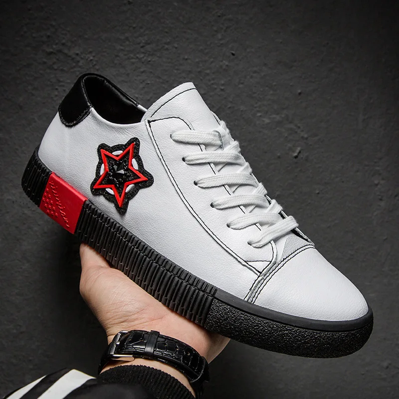 

New Fashion Casual Students White Board Shoes Men Trend Of Breathable increase Sneakers Zapatos Hombre 38-44