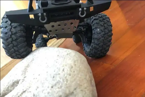 Piastra Inferiore Paraurti Anteriore In Acciaio Inox Trx4 Impostata Per Cingoli 1/10 Rc Trx-4 Trx 4