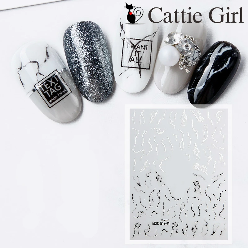 1 лист мраморный камень 3D переводные наклейки для ногтей белый черный дизайн ногтей японские аксессуары для ногтей для украшения ногтей