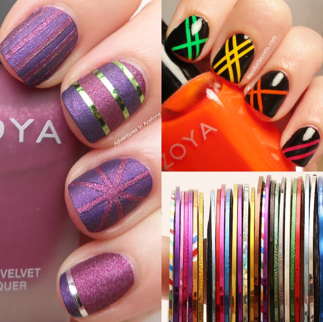1 Pc Roll Nail Art Striping Tape Design Colorful Lines Set 0.5mm 1 pc Roll Nail Art Striping Tape Design Colorful Lines Set 0.5mm Stipe Nail Art - 1 Pc Roll Nail Art Striping Tape Design Colorful Lines Set 0.5mm
